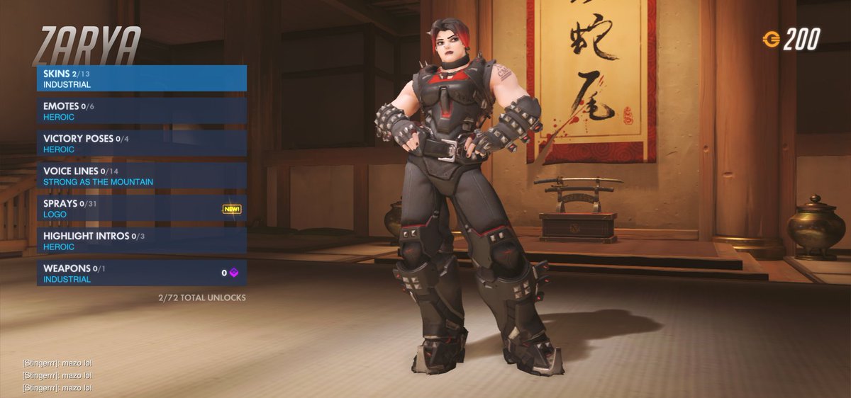 Zarya's Emo Skin